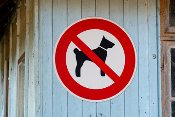 Verbotsschild für Hunde, Deutschland