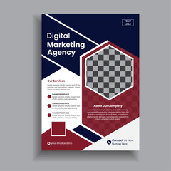 Professional Corporate Flyer Design Template, Vector And Business Template