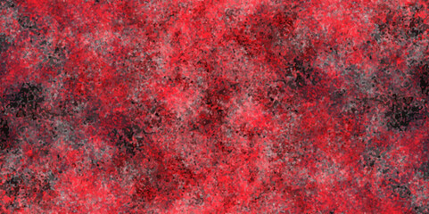 Trendy living red color texture of a concrete wall with cracks and scratches. limestone textured background. Decorative red panoramic background texture. Vintage texture of plaster or grungy marble.