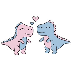 Dinosaur couple