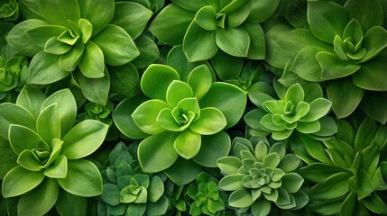 Green Succulents Close-up