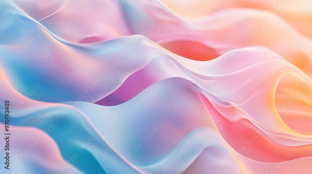 Poster abstract background with waves