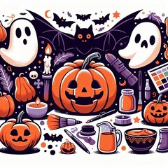halloween pumpkin set