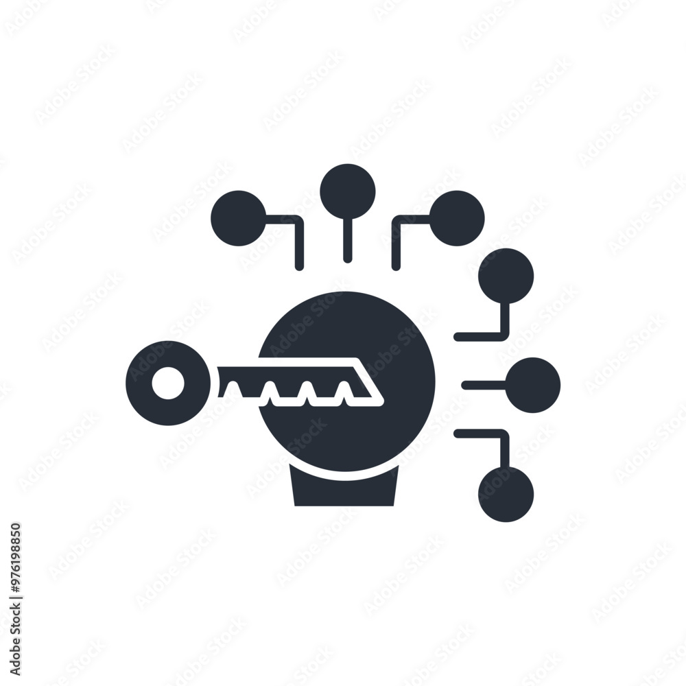 Poster access icon. vector.editable stroke.linear style sign for use web design,logo.symbol illustration.