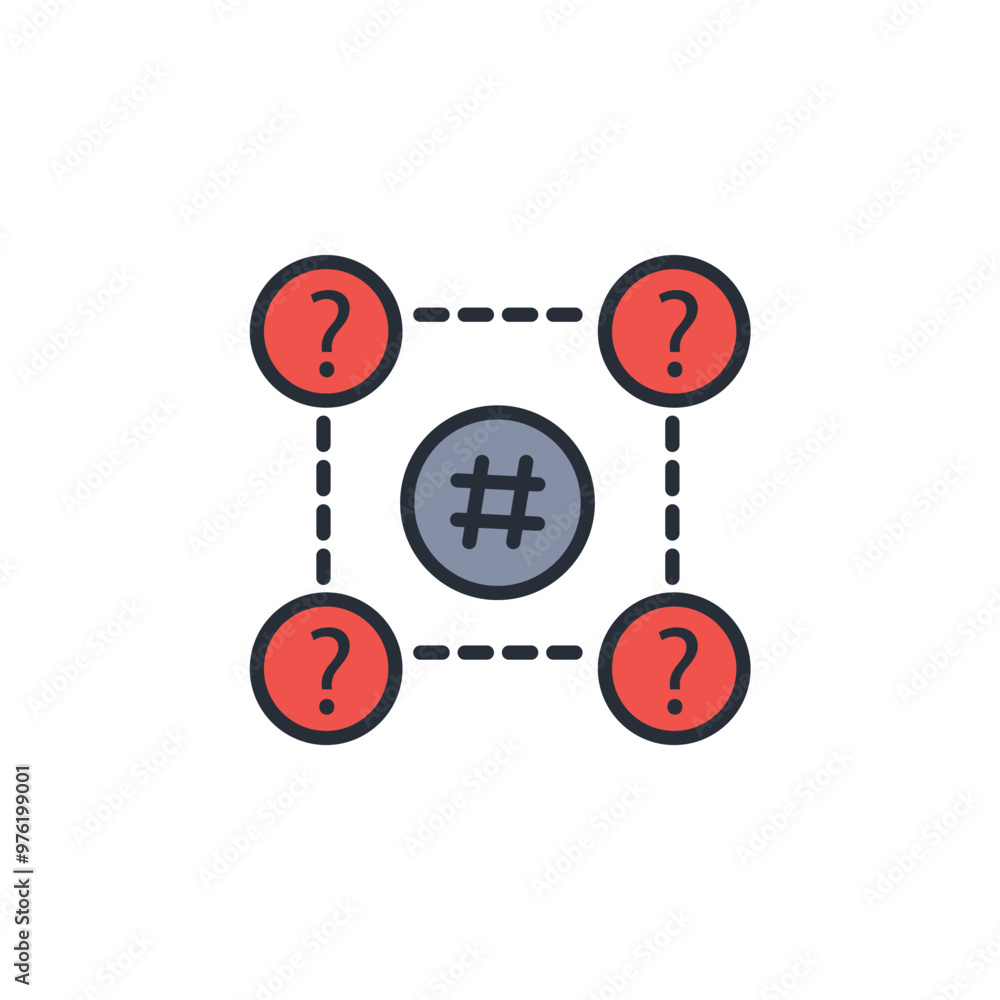 Poster anonymity network icon. vector.editable stroke.linear style sign for use web design,logo.symbol illu