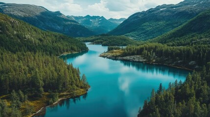 Serene Mountain Lake