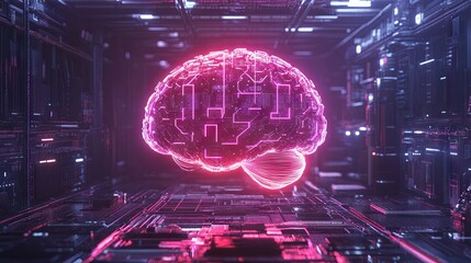 The concept of idea and decision making is represented by the colored brain