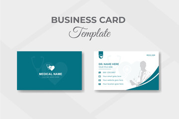 Health care business card medical set concept collection design template