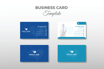 Modern creative medical set collection doctor identity business card