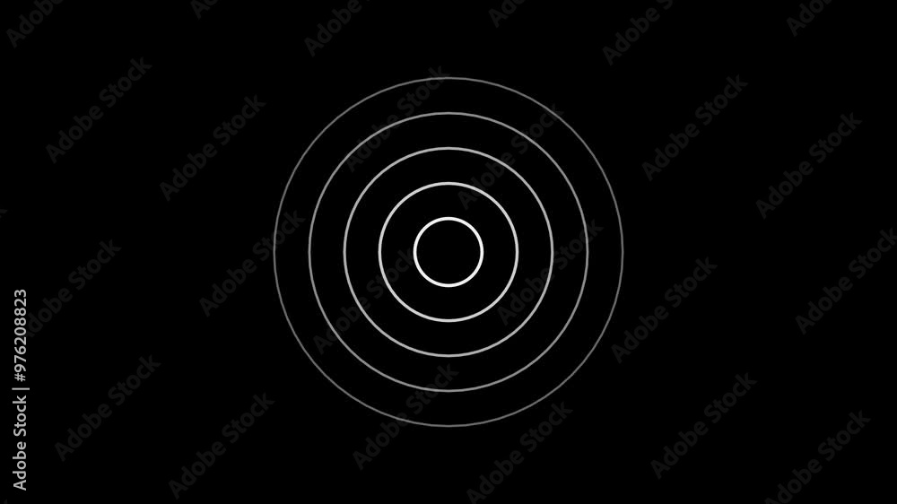 Poster technology radio waves signal icon animation. radio waves background. network tower produced radio w