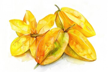 Fototapeta premium A colorful display of various fruits on a white background