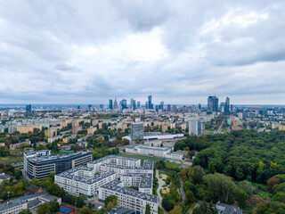 Warszawa, zabudowa miejska. Panorama miasta © hunter76