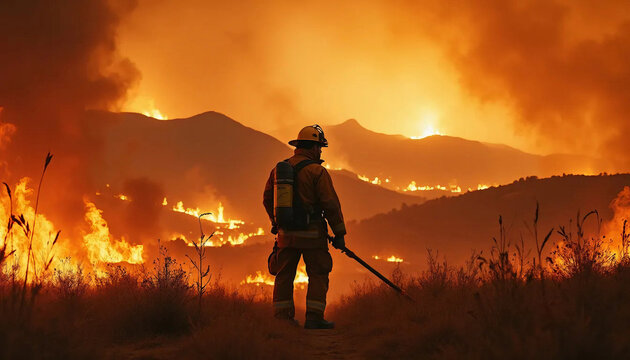 Bombeiros combatendo o fogo. Bombeiros combatendo as chamas. Bombeiros apagando o fogo. Fogo na mata. Fogo na planta&ccedil;&atilde;o. Chamas. Terreno em chamas. Vegeta&ccedil;&atilde;o em chamas. Bombeiros.