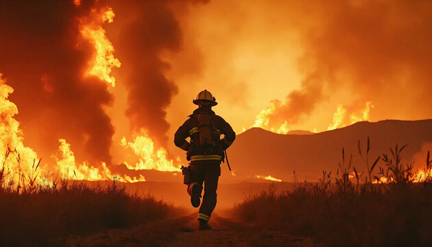 Bombeiros combatendo o fogo. Bombeiros combatendo as chamas. Bombeiros apagando o fogo. Fogo na mata. Fogo na planta&ccedil;&atilde;o. Chamas. Terreno em chamas. Vegeta&ccedil;&atilde;o em chamas. Bombeiros.