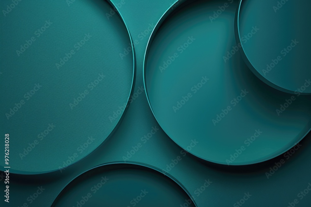 Poster Close-up of a textured wall with circular patterns and various shapes