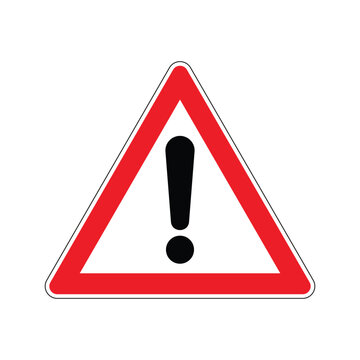 recommend clip art: Danger zone sign. Other hazard warning signs. Red triangle sign with exclamation mark silhouette inside. Road sign. Caution. Danger zone.