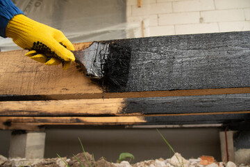 Waterproofing of wooden boards