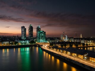 Time-lapse of Rheinauhafen urban development in Cologne.