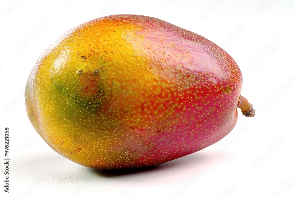 Aufkleber fresh single mango fruit on a white background