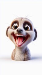 3D lachendes Erdmännchen