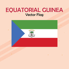 EquatorialGuinea vector flag lines and stock 