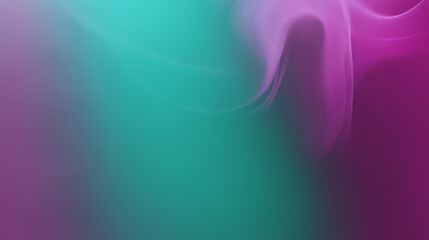 Fototapeta premium Soft and dreamy gradient background in purple and turquoise colors with fluid lines and copy space