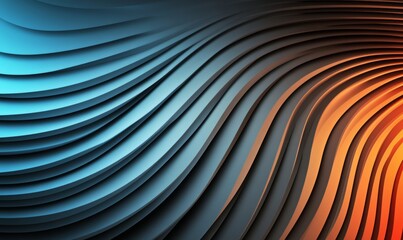 Obraz premium Rainbow Gradient With Blurred Curves