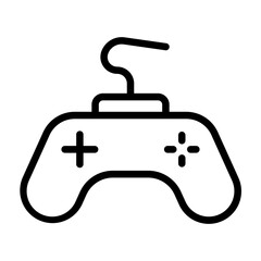 Gaming Console Vector Line Icon Design