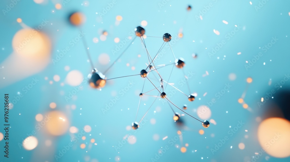 Poster a holographic projection displaying a complex network of information, representing a strategy that u