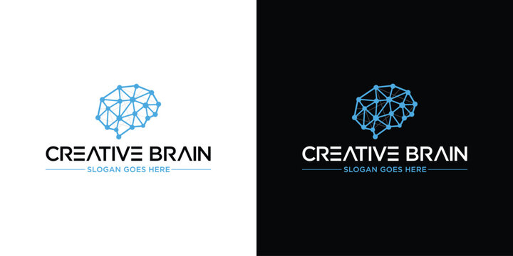 a colorful logo for the smart brain is shown with a blue background