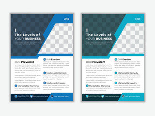 Flyer design, new and modern layout, annual report, poster, flyer in A4