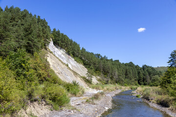 Obraz premium Berg mit Salzwand in Romänien