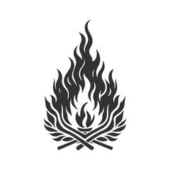 Fire flames vector illustration.	