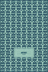 abstract pattern of unique shape with green background