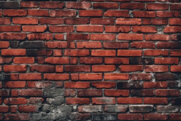Obraz premium Red brick wall seamless background - texture pattern for continuous replicate.