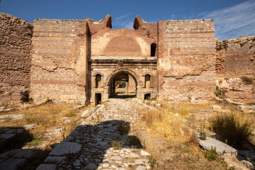 Istanbul gate with archaeological value in Iznik, Turkey. © Caner