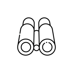Binoculars Icon Vector. Lineal or Linear art.