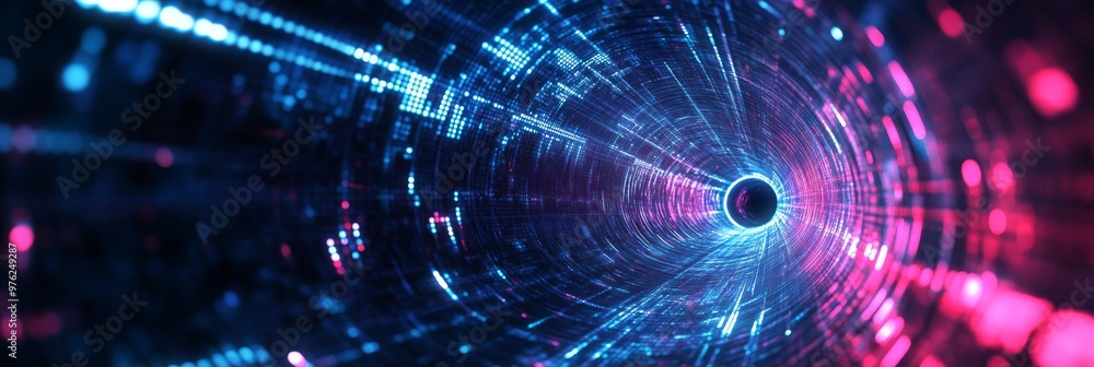 Poster this piece highlights advanced technologies, emphasizing advancements in digital storage and network