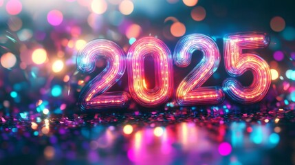 2025 Neon Lights New Year Celebration.