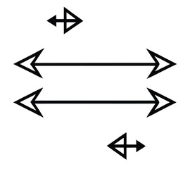 Black arrow icons set. Vector