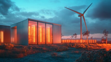 Wind Power Server Farm.