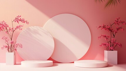 Geometry shape podium background for product