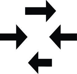 Black arrow icons set. Vector