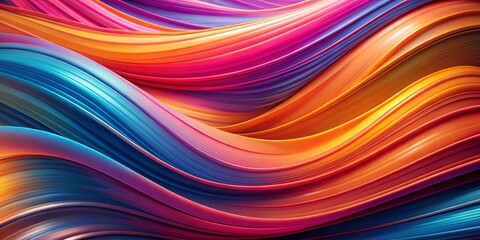 Abstract Swirling Colorful Curves, Digital Art, 3D Render, Abstract Background, Abstract Art, Backgrounds, Digital