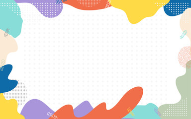 Colorful Abstract paint pop art vintage retro style background geometric trendy modern creative colour line dots artistic shape splash vector texture wallpaper