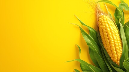 Stylized corn stalk, vertical line with husks