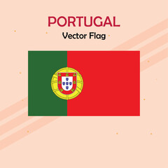 Portugal vector flag lines and stock 