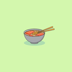 illustration of Japanese food