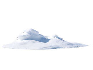 Snowdrift,_isolated_on_a_white_background,_symbolizing_a_wintery_scene.