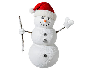 Snowman,_isolated_on_a_white_background_as_a_PNG,_ideal_for_holiday_designs.